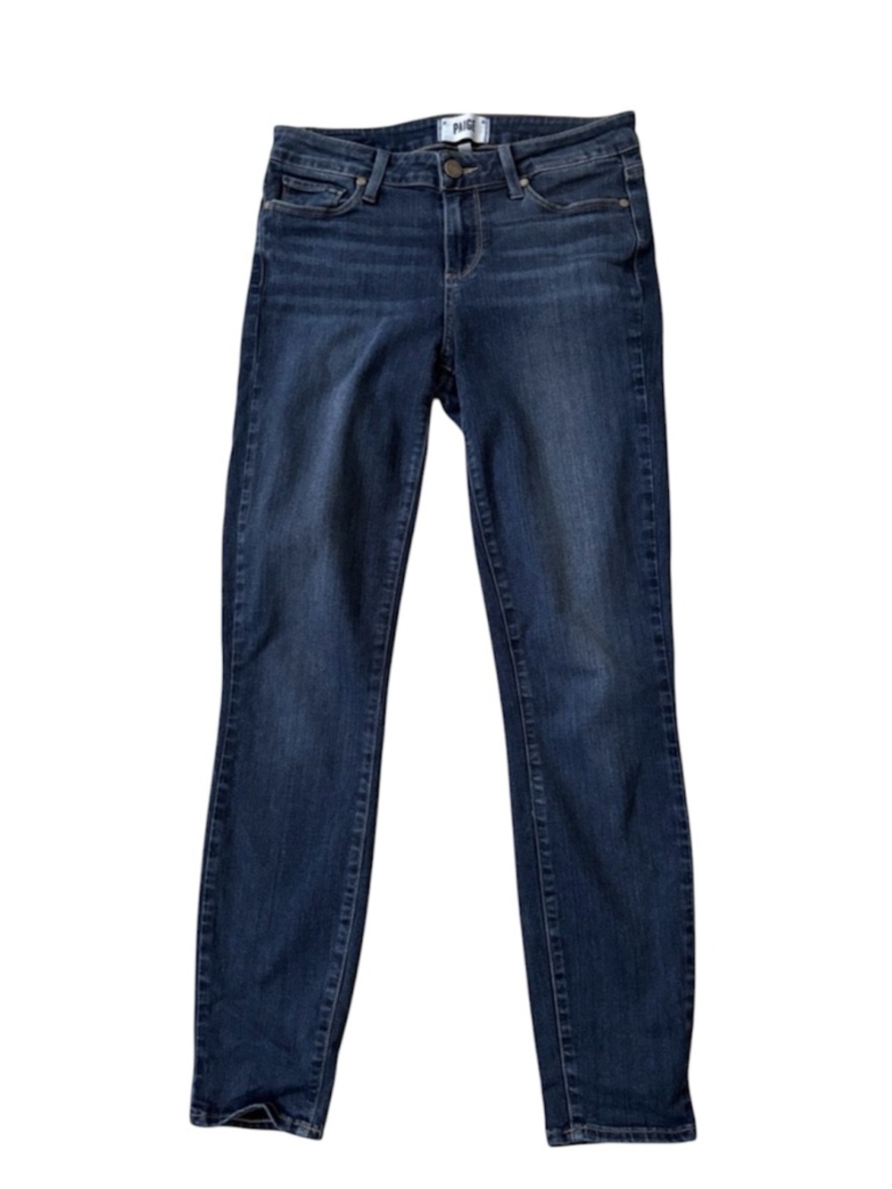 Paige Verdugo Ankle Denim Blue Jeans With Pockets Size 27